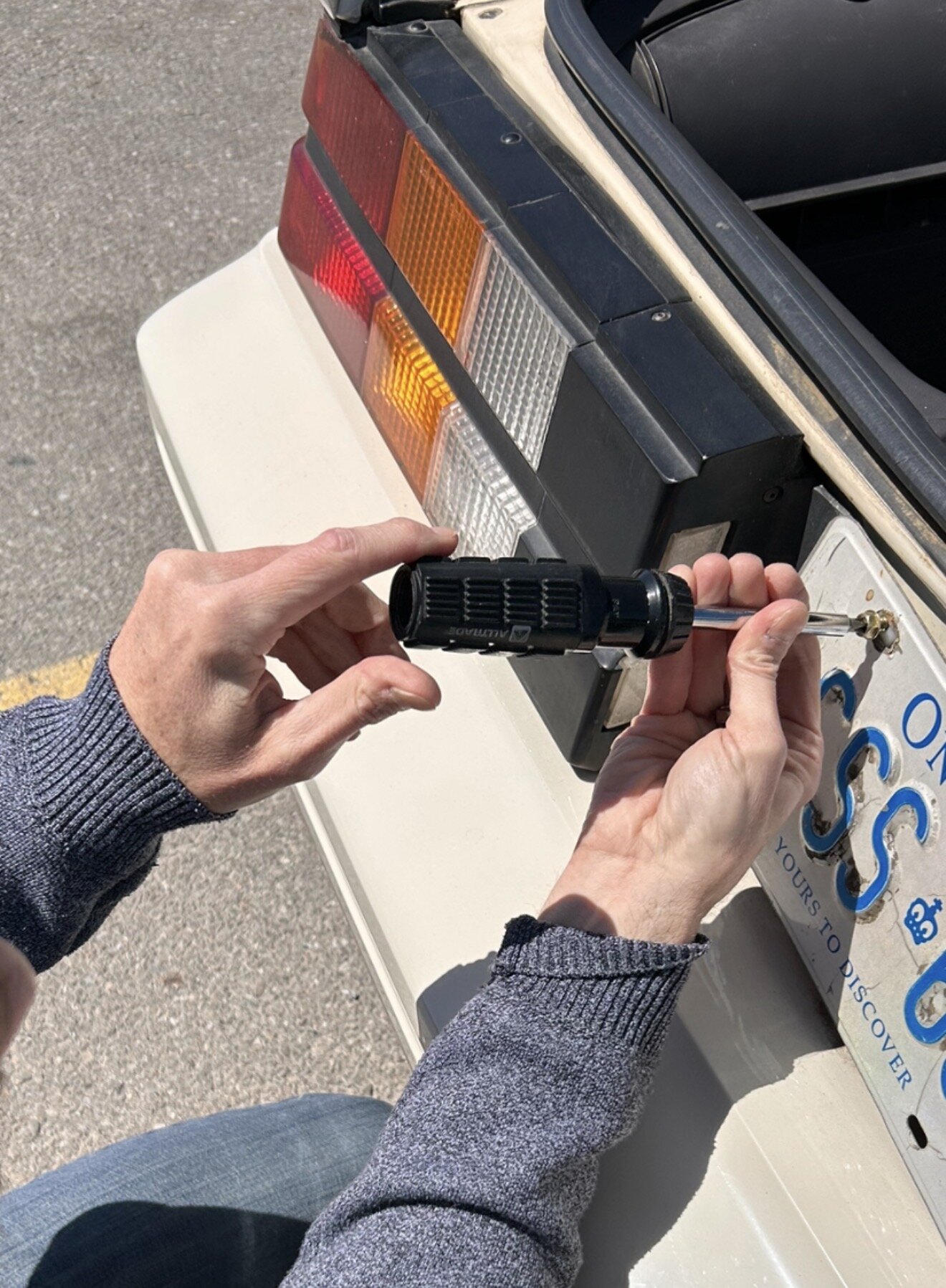 Rear plate going on — tap to enlarge