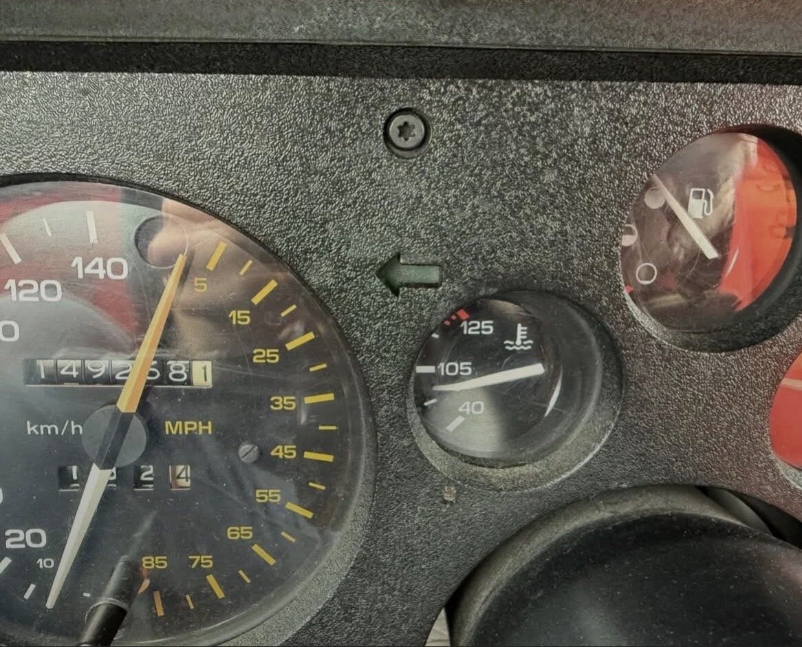 Temp gauge after sending unit — tap to enlarge