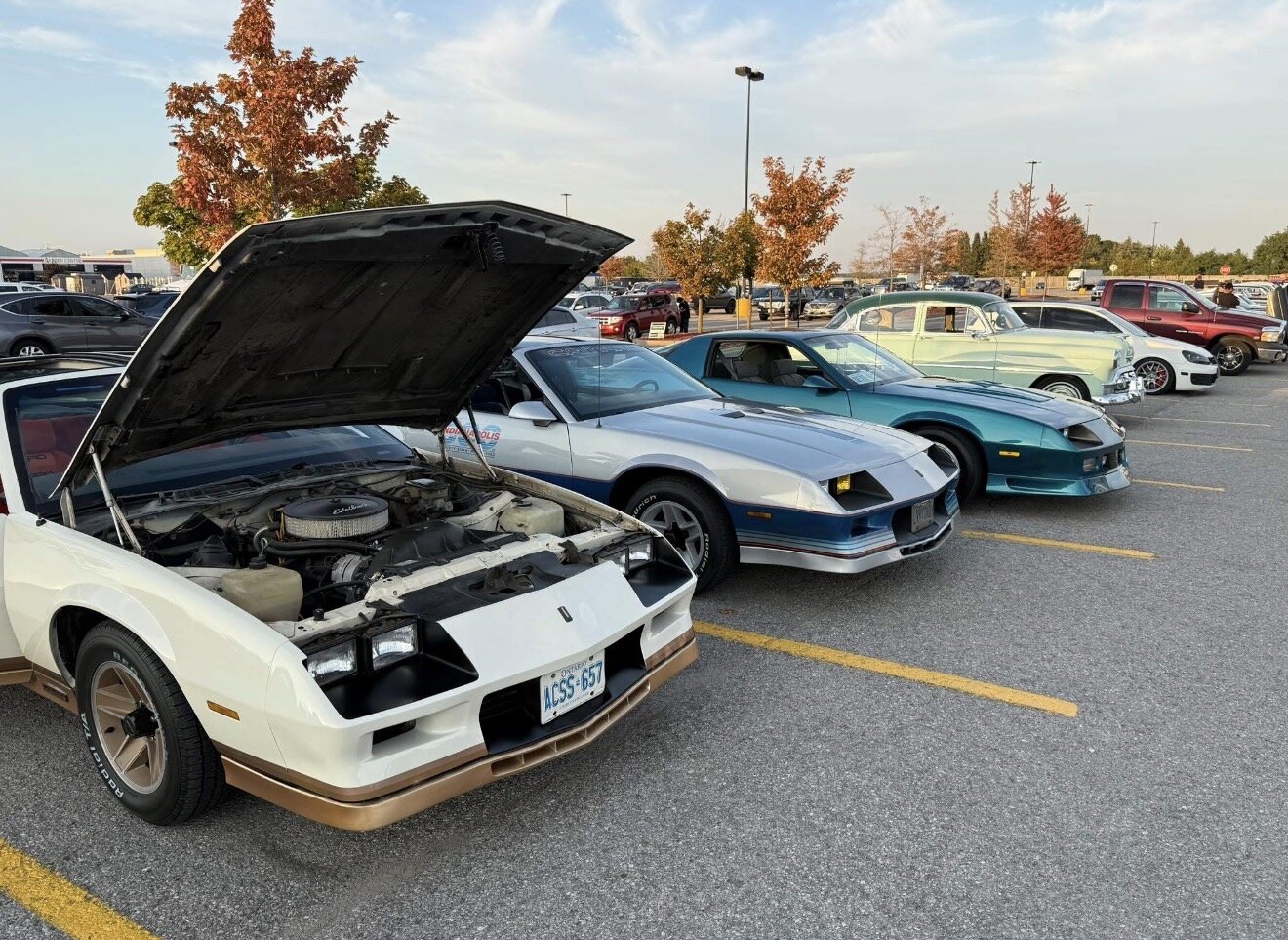 Jenny with the hood up at the Ajax meet — tap to enlarge